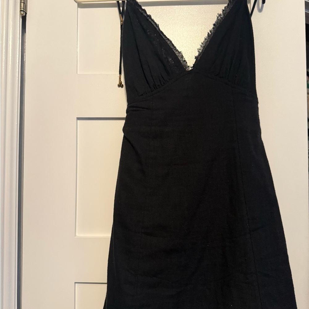 Free people Black Lace Detail dress